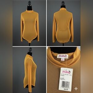 Chic Mustard Long Sleeve Bodysuit